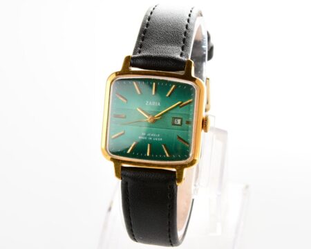 Vintage mechanical Zaria gold-plated watch