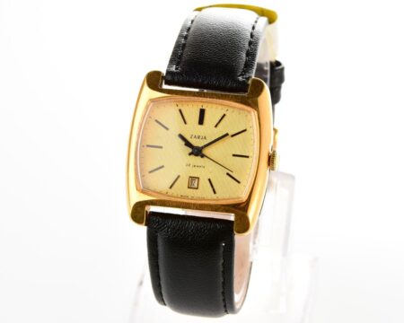 Vintage mechanical Zaria gold-plated watch
