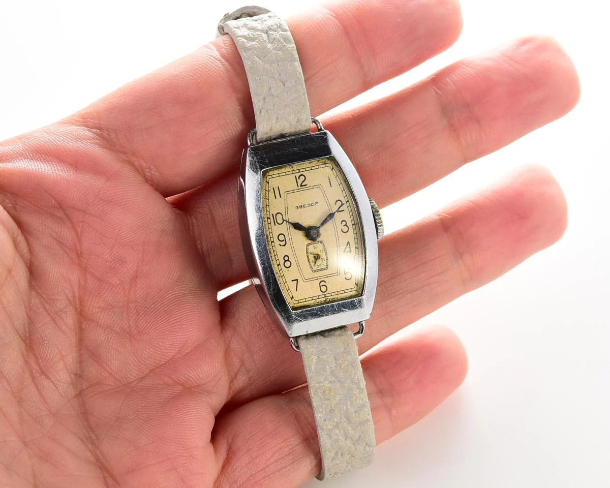 Vintage Soviet Zvezda wrist watch, 1st quarter of 1957