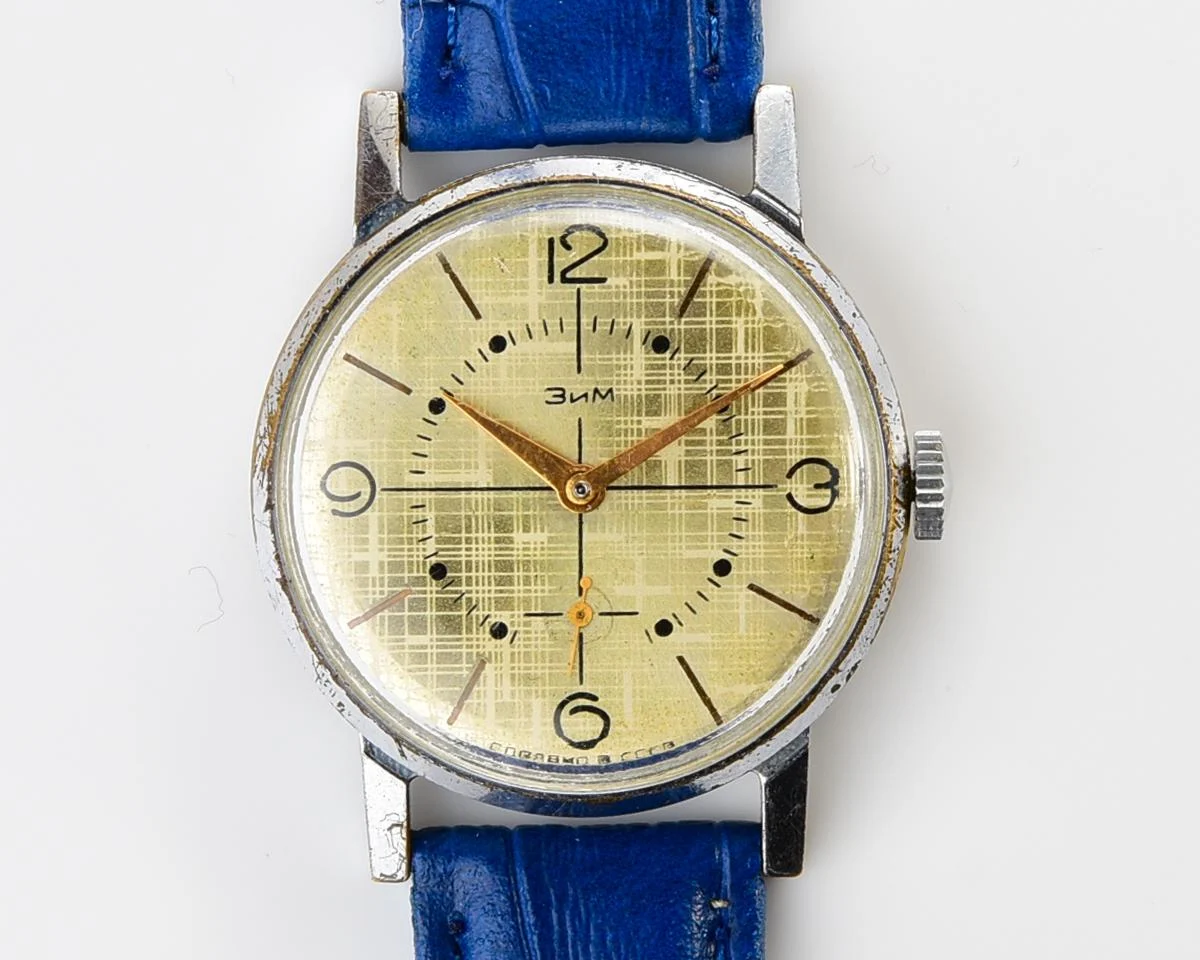 ZiM Soviet mechanical watch with unusual dial