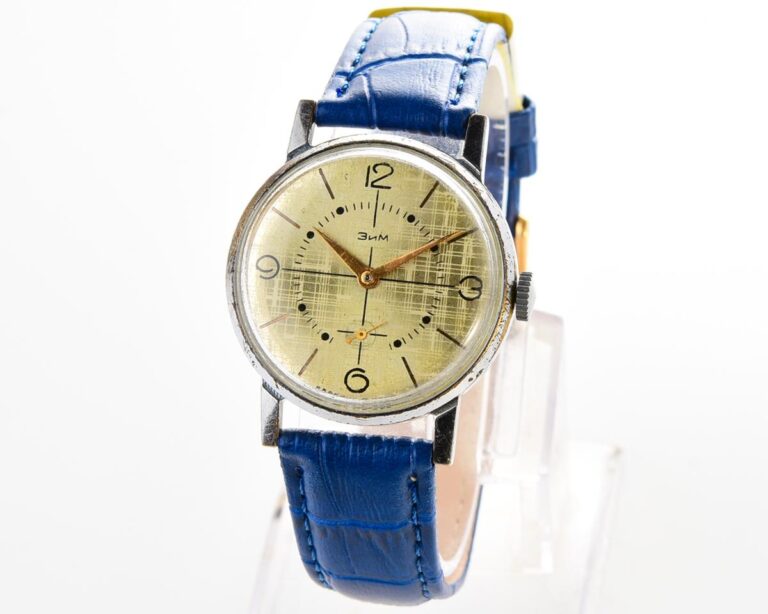 ZiM soviet mechanical watch with unusual dial