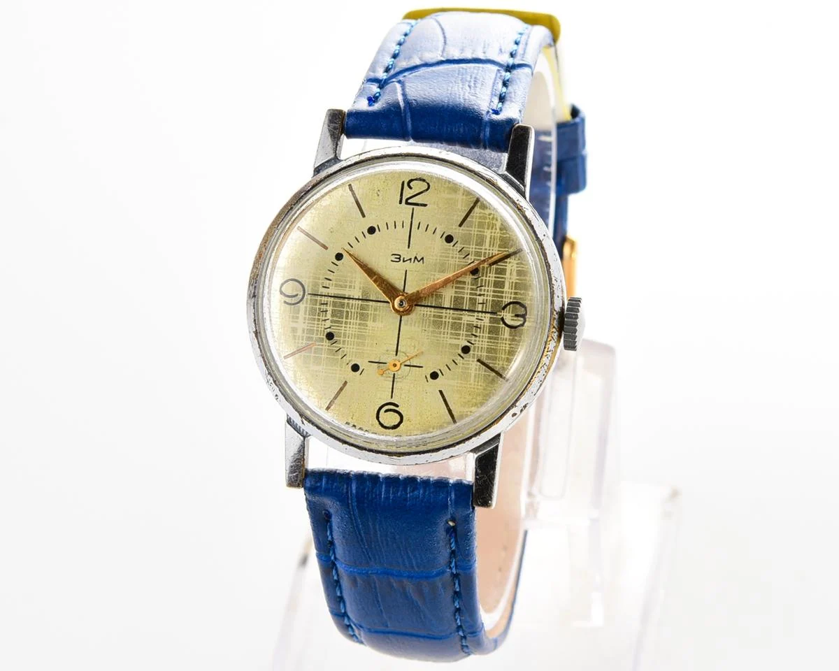 ZiM Soviet mechanical watch with unusual dial