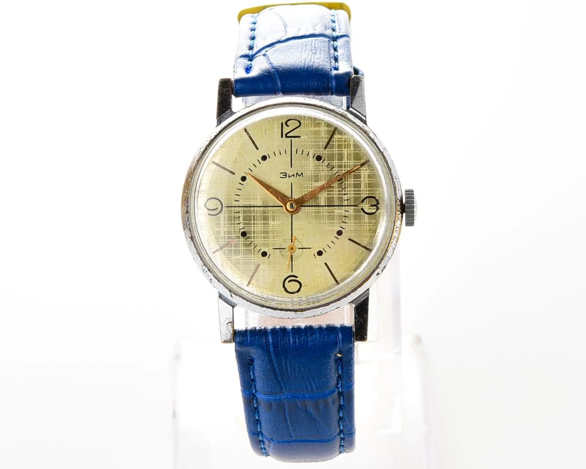 ZiM Soviet mechanical watch with unusual dial