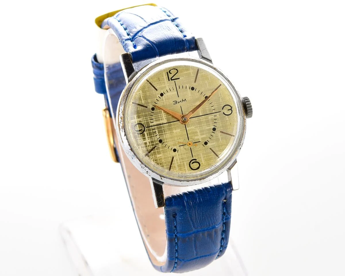 ZiM Soviet mechanical watch with unusual dial