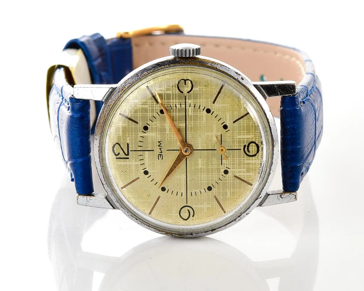 ZiM Soviet mechanical watch with unusual dial