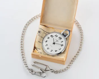 TIME CAPSULE: Vintage Soviet Cardinal (export Raketa) open face Soviet pocket watch, New Old Stock (NOS)!