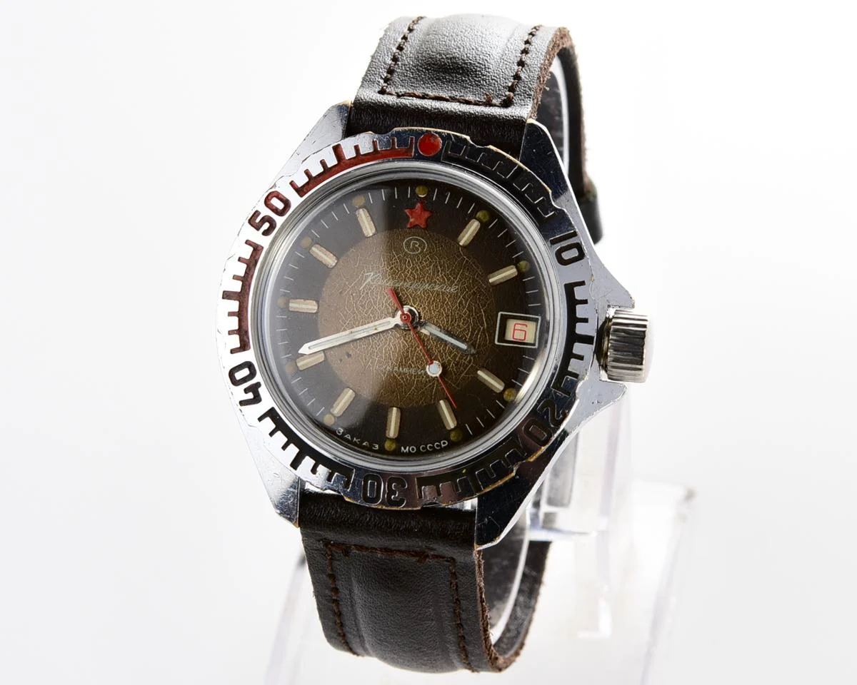 Vostok Komandirskie "Zakaz MO CCCP" limited series watch - rare duo-tone dial!