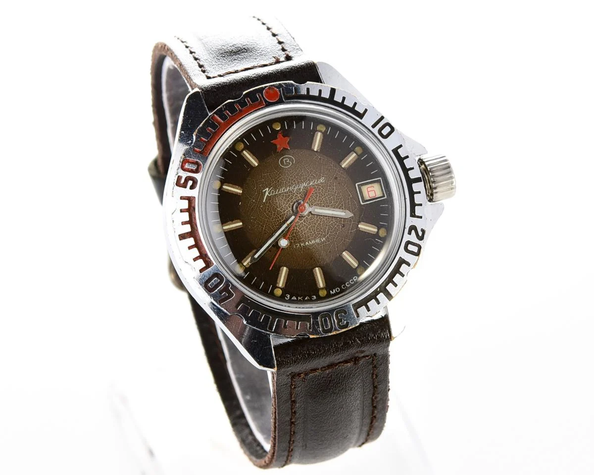 Vostok Komandirskie "Zakaz MO CCCP" limited series watch - rare duo-tone dial!