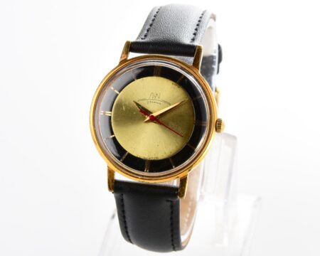 Soviet vintage bicolor LUCH -  mechanical gold-plated wrist watch