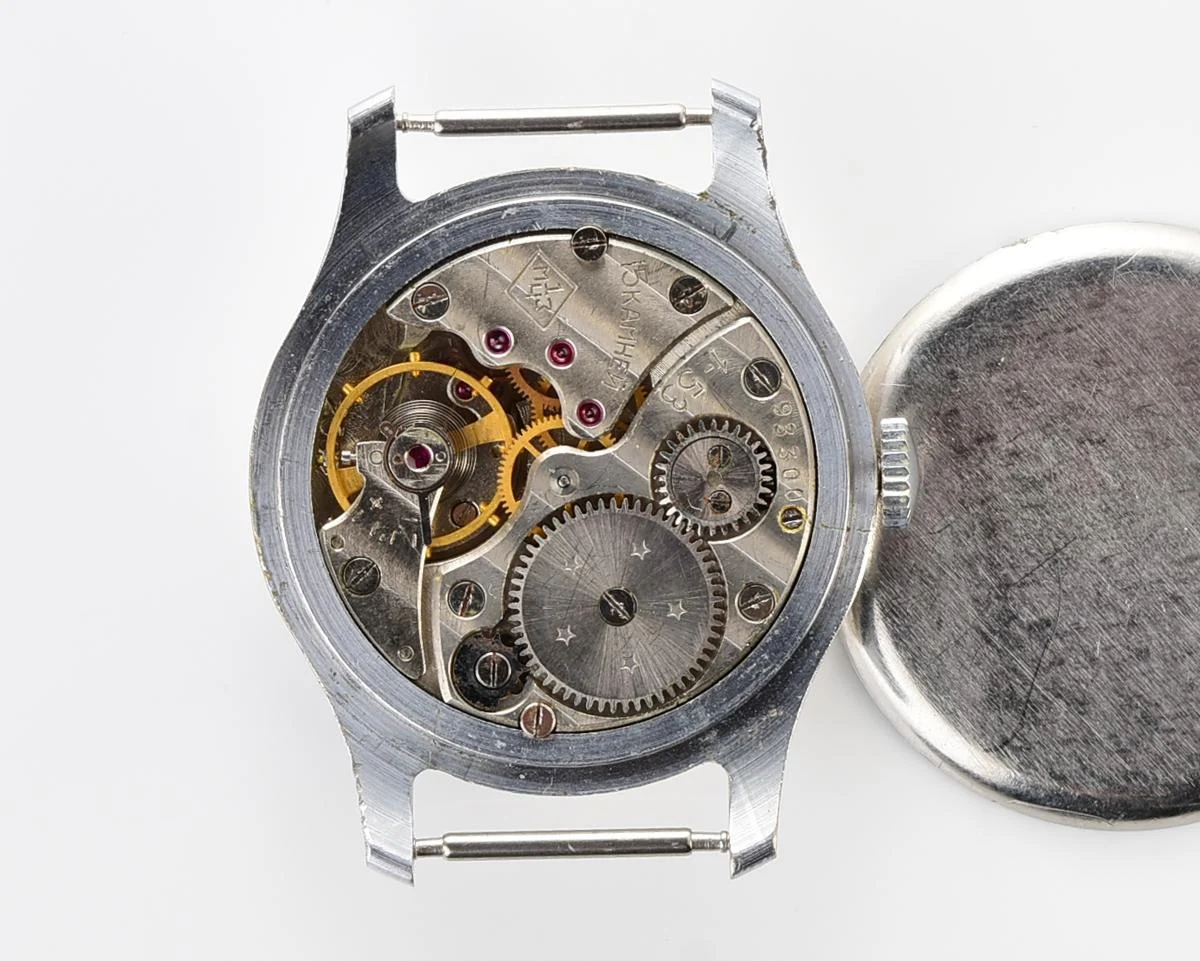 Vintage Soviet mechanical Pobeda wrist watch, 1st quarter 1953