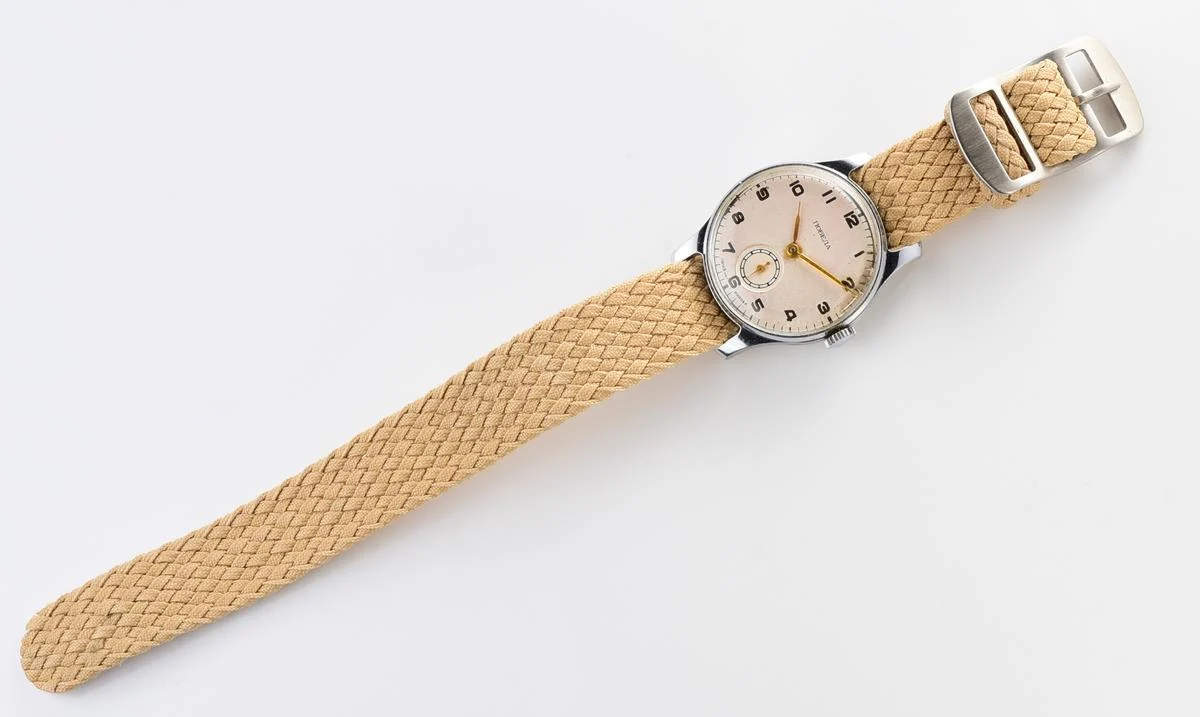 Vintage Soviet mechanical Pobeda wrist watch, 1st quarter 1953