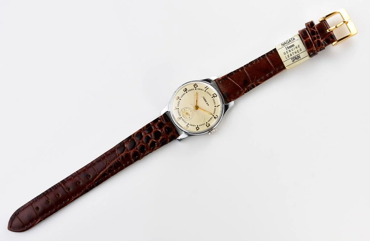 Vintage Soviet mechanical Pobeda wrist watch, PChZ, 2nd quarter of 1957