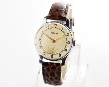 Vintage Soviet mechanical Pobeda wrist watch, PChZ, 2nd quarter of 1957
