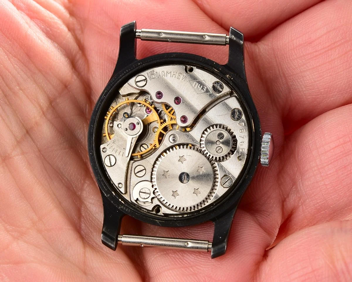 Vintage Soviet mechanical Pobeda wrist watch, PChZ