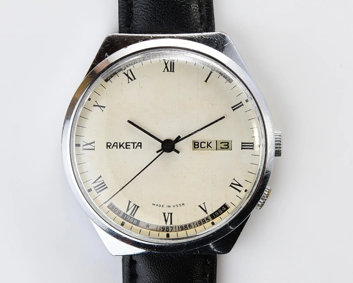 Soviet Raketa perpetual calendar watch