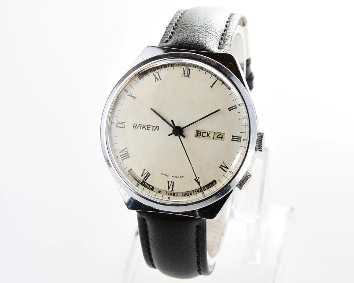 Soviet Raketa perpetual calendar watch