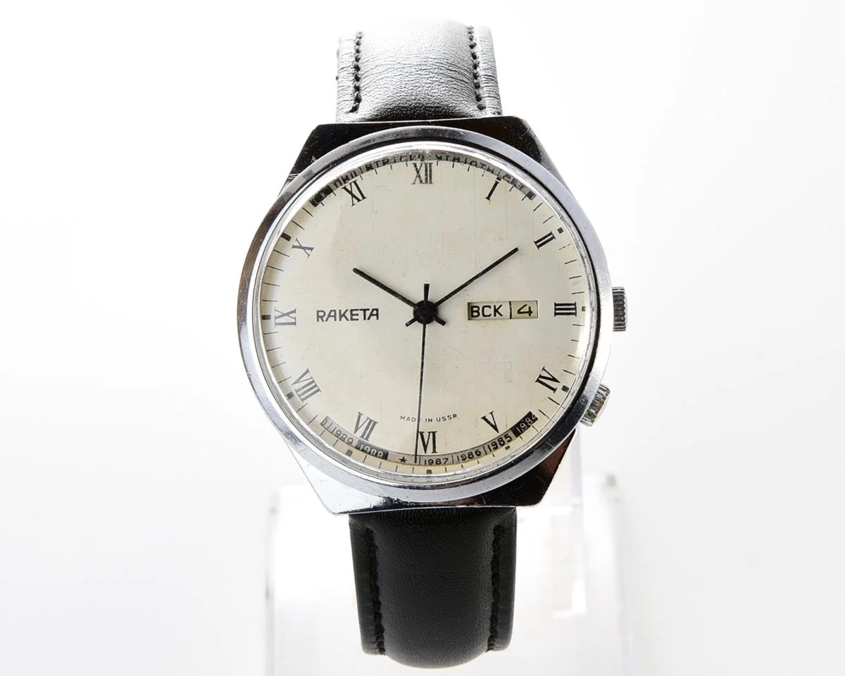 Soviet Raketa perpetual calendar watch