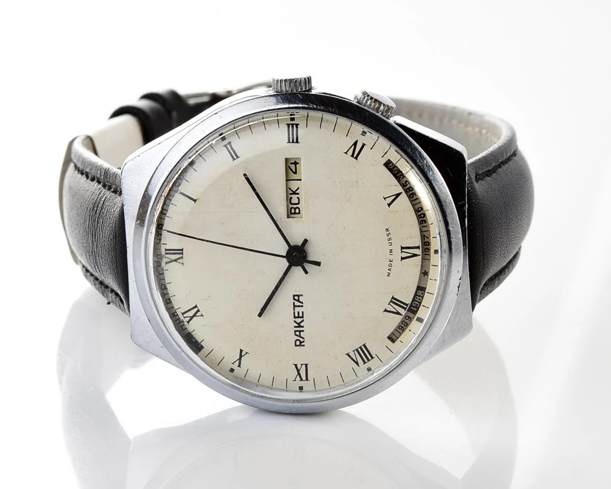 Soviet Raketa perpetual calendar watch