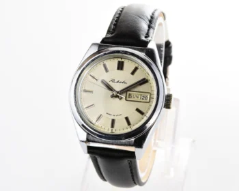 Vintage Soviet mechanical Raketa watch with double calendar