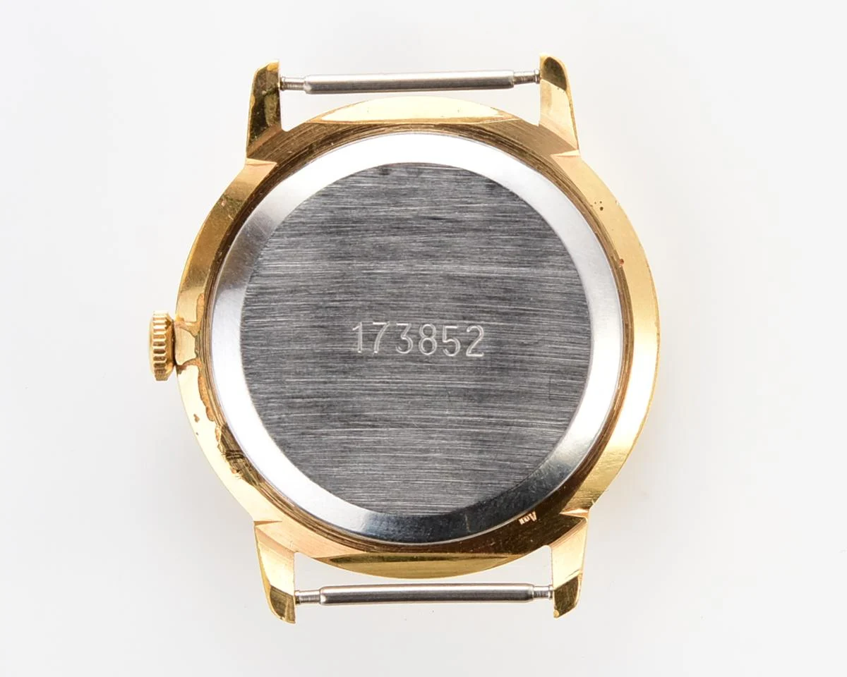 Vintage gold-plated Soviet Raketa watch, with box & passport!