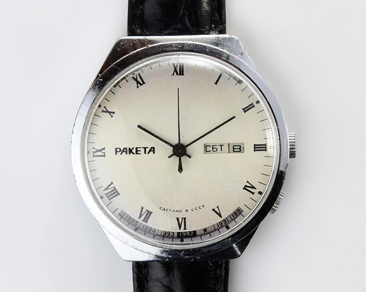 Soviet Raketa perpetual calendar watch