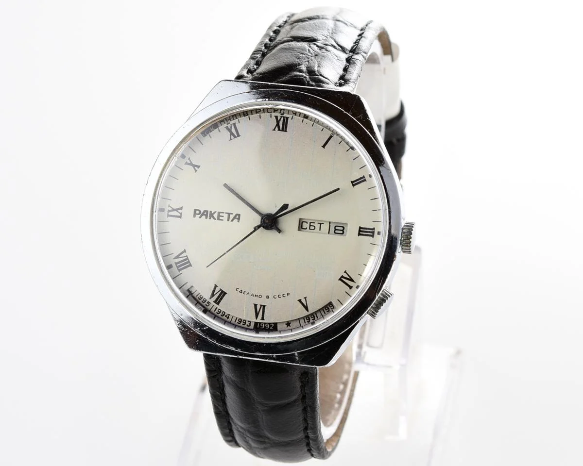 Soviet Raketa perpetual calendar watch