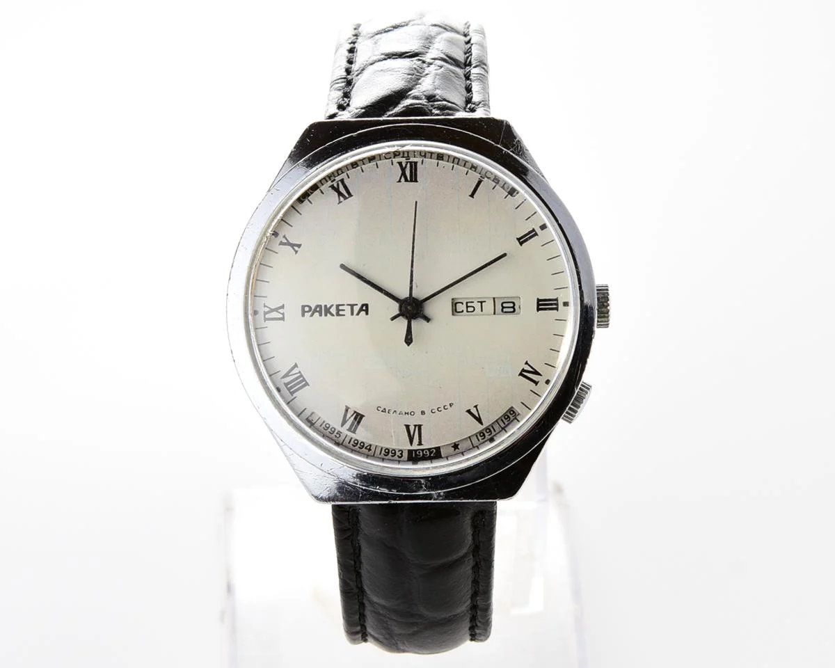 Soviet Raketa perpetual calendar watch