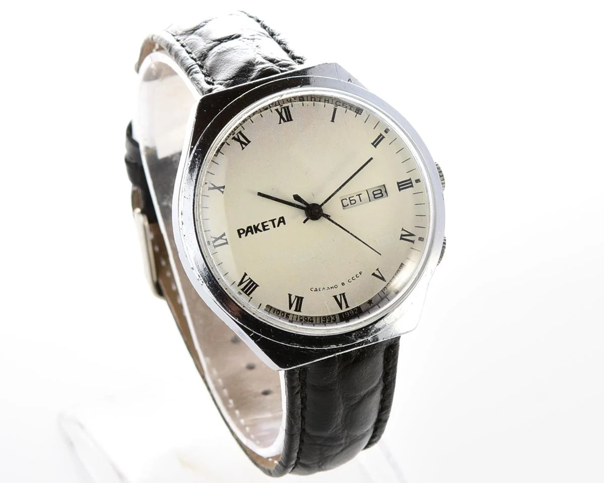 Soviet Raketa perpetual calendar watch
