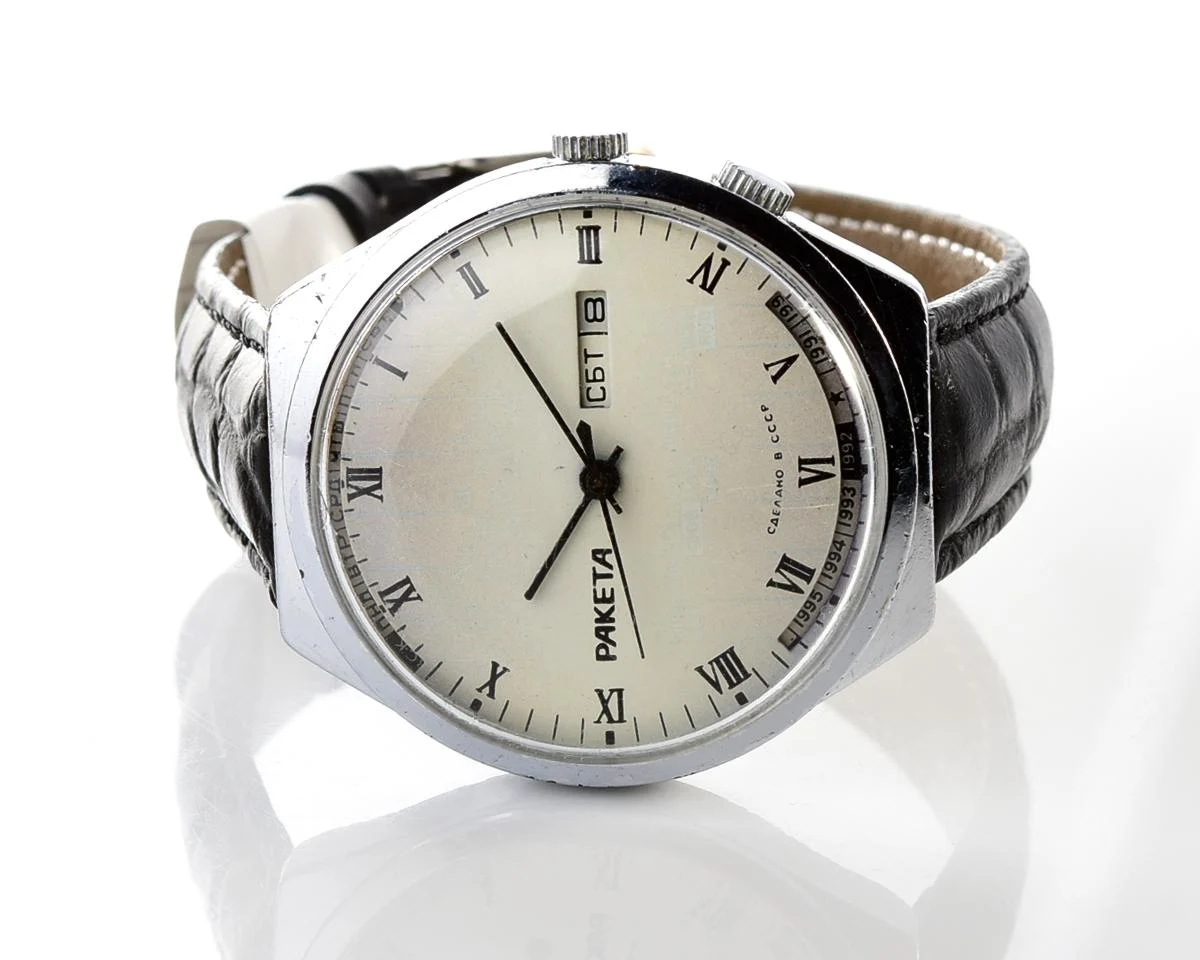 Soviet Raketa perpetual calendar watch