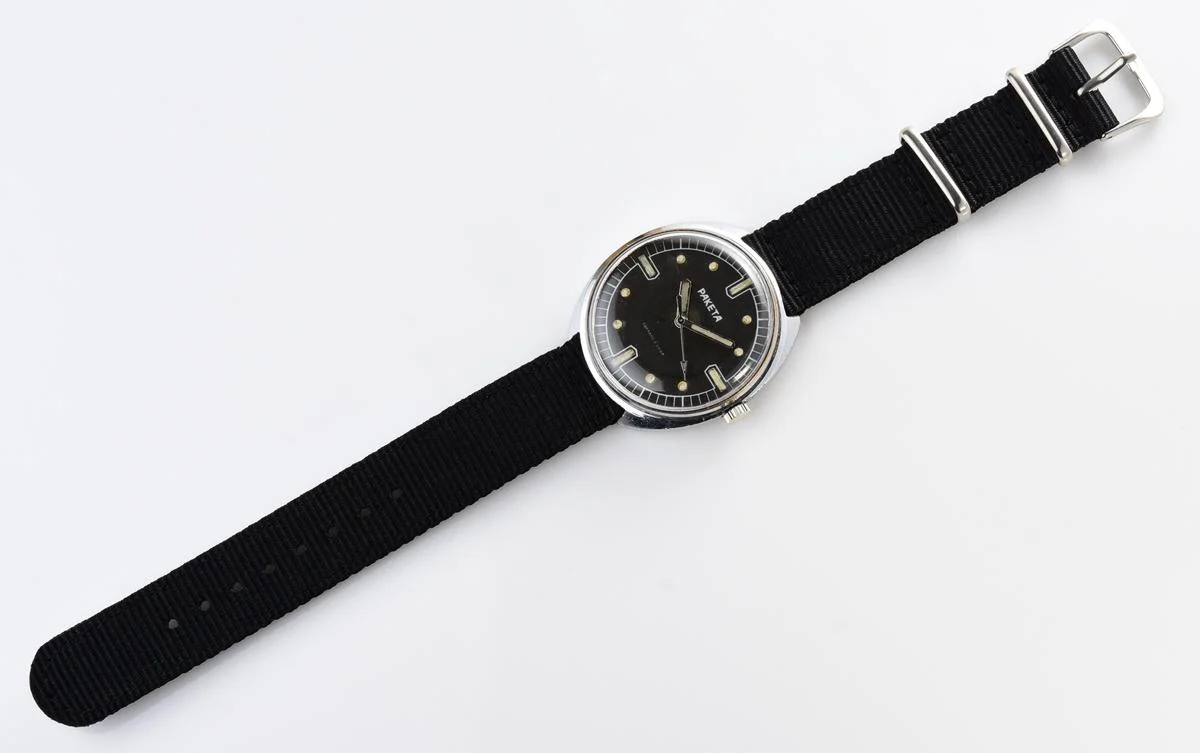 Soviet Raketa military style mechanical watch