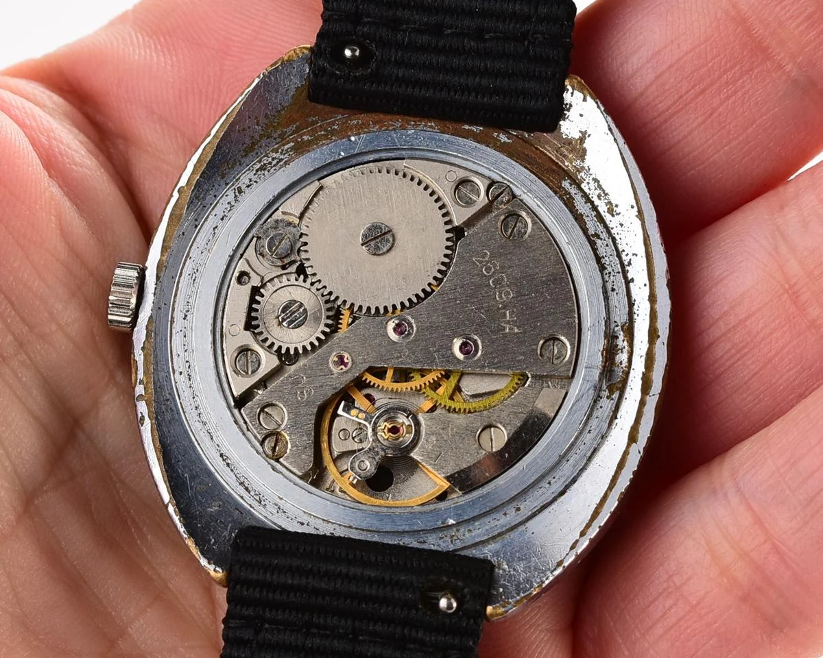 Soviet Raketa military style mechanical watch