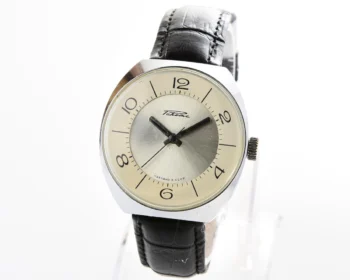 Vintage Raketa Soviet mechanical watch with bi-color dial