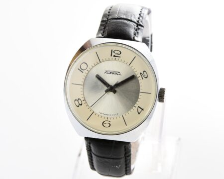 Vintage Raketa soviet mechanical watch with bi-color dial
