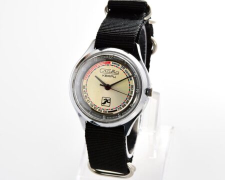 Automatic soviet quartz SLAVA "Sport" with pulse scale!