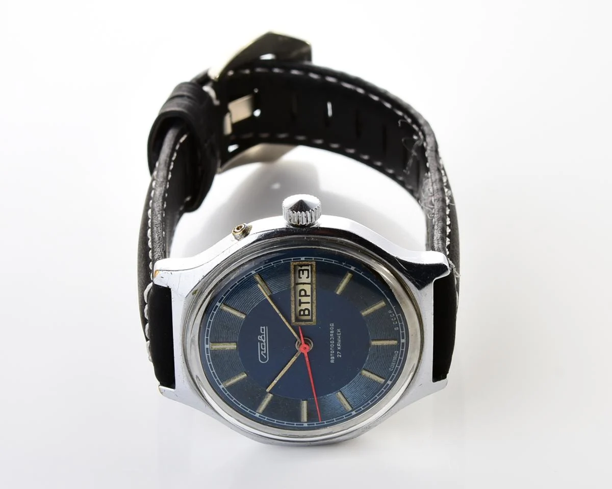 Slava Soviet mechanical vintage watch