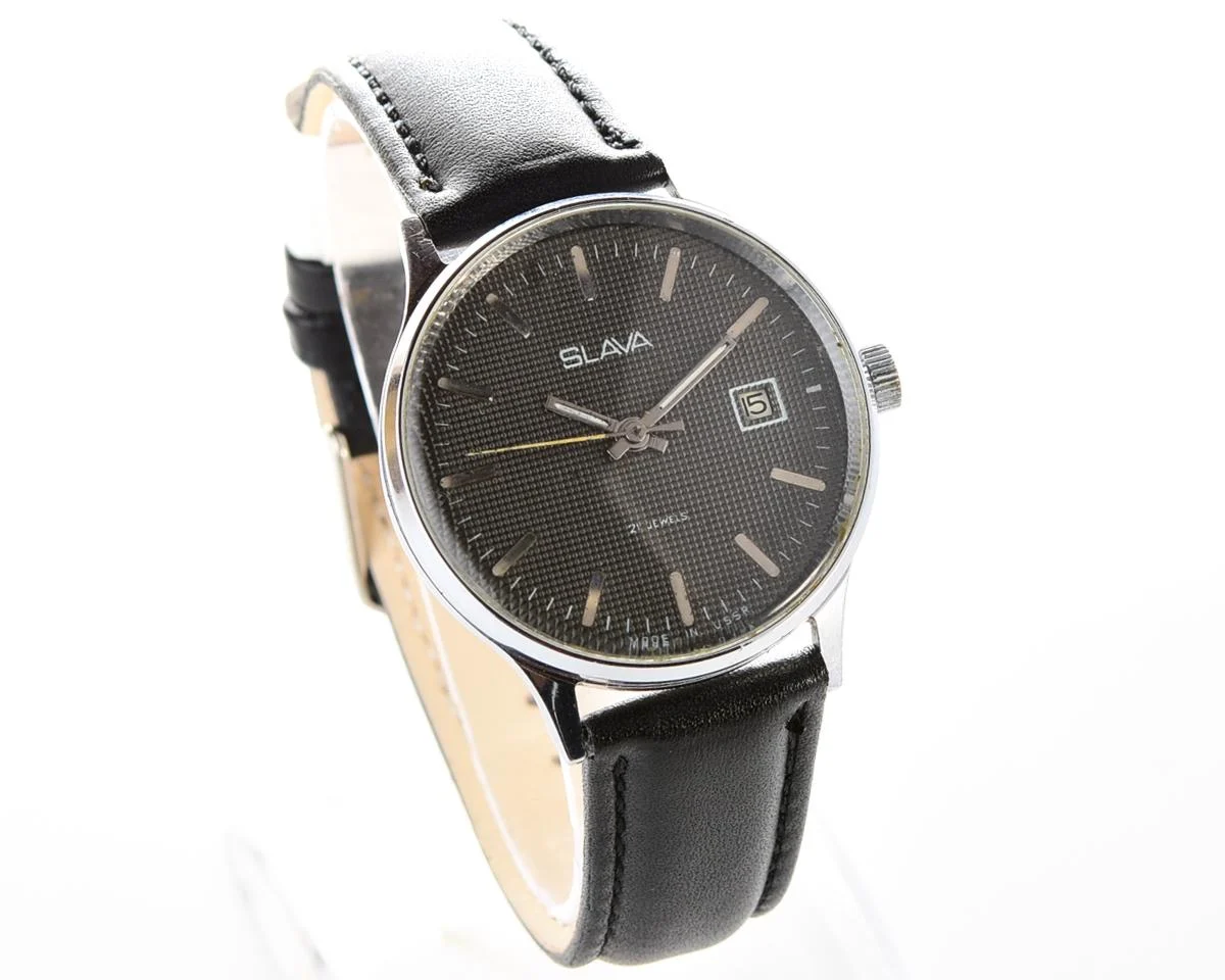 Slava Soviet mechanical vintage watch