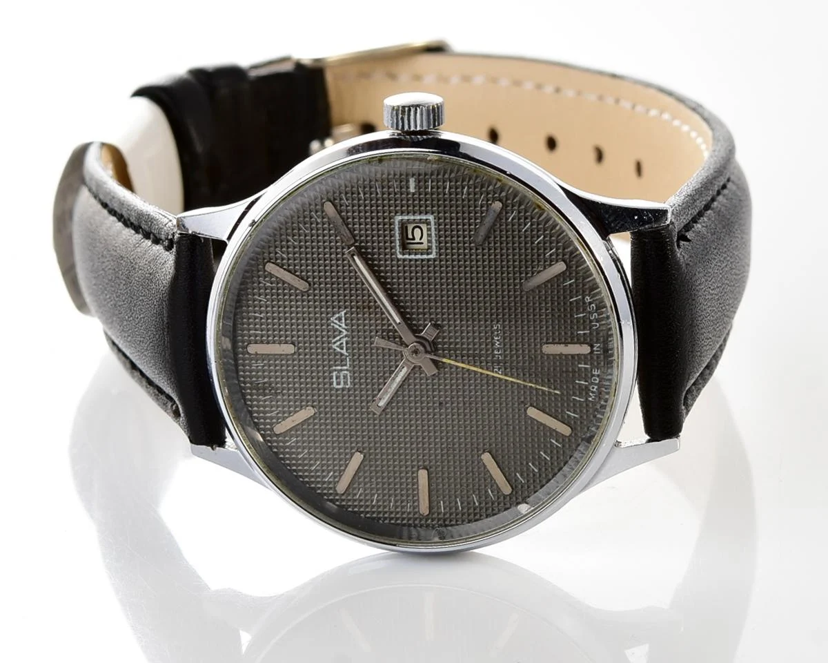 Slava Soviet mechanical vintage watch