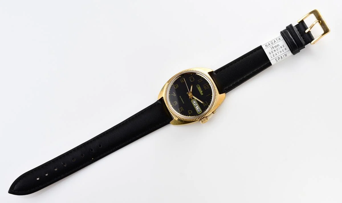 Slava gold-plated Soviet mechanical vintage watch