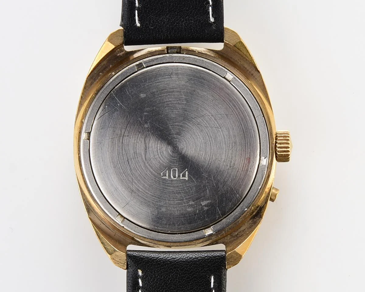 Slava gold-plated Soviet mechanical vintage watch