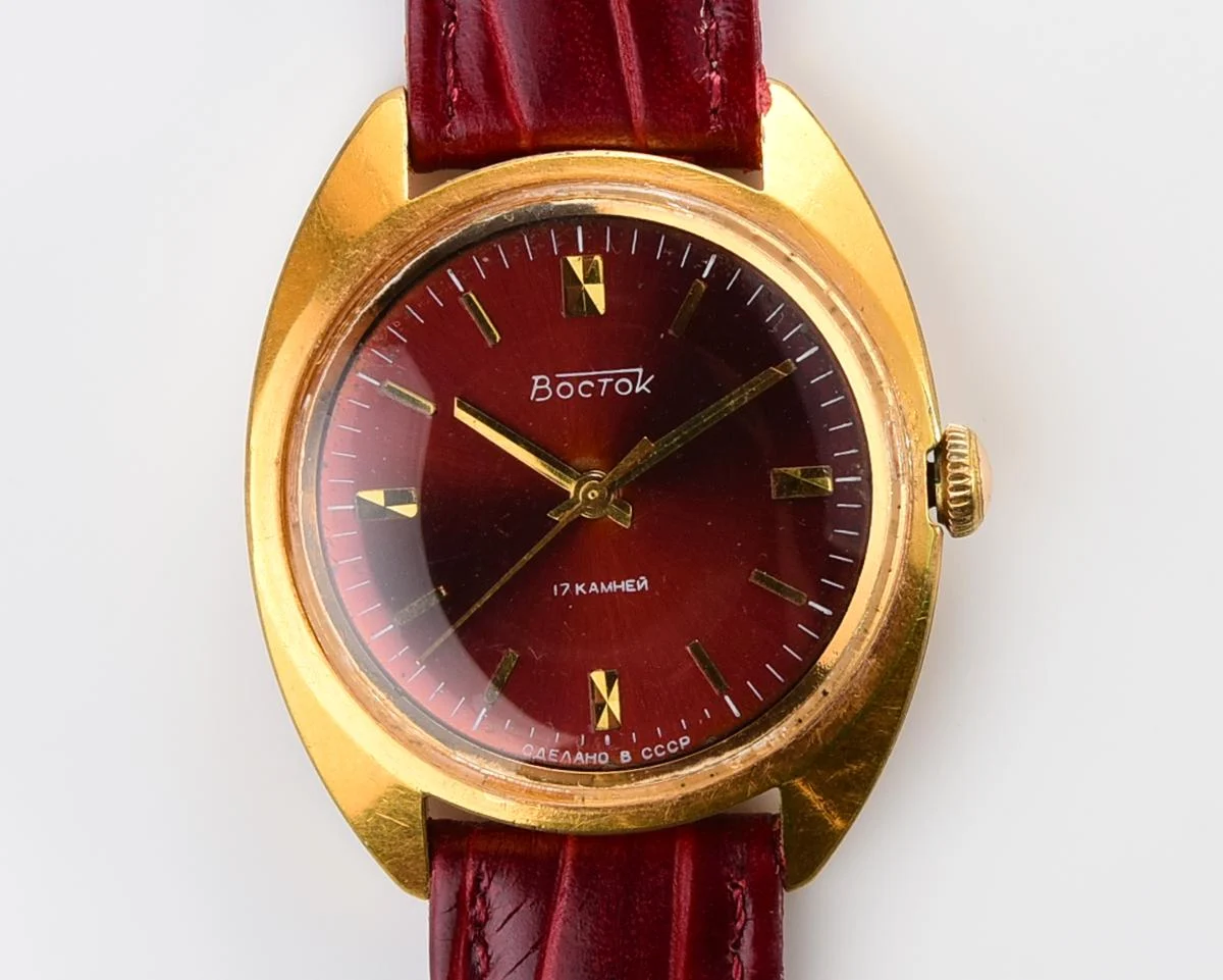 Soviet Wostok (Vostok) mechanical gold-plated watch