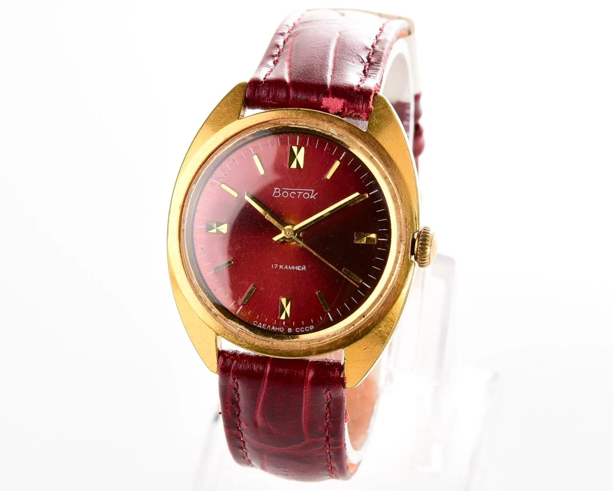 Soviet Wostok (Vostok) mechanical gold-plated watch