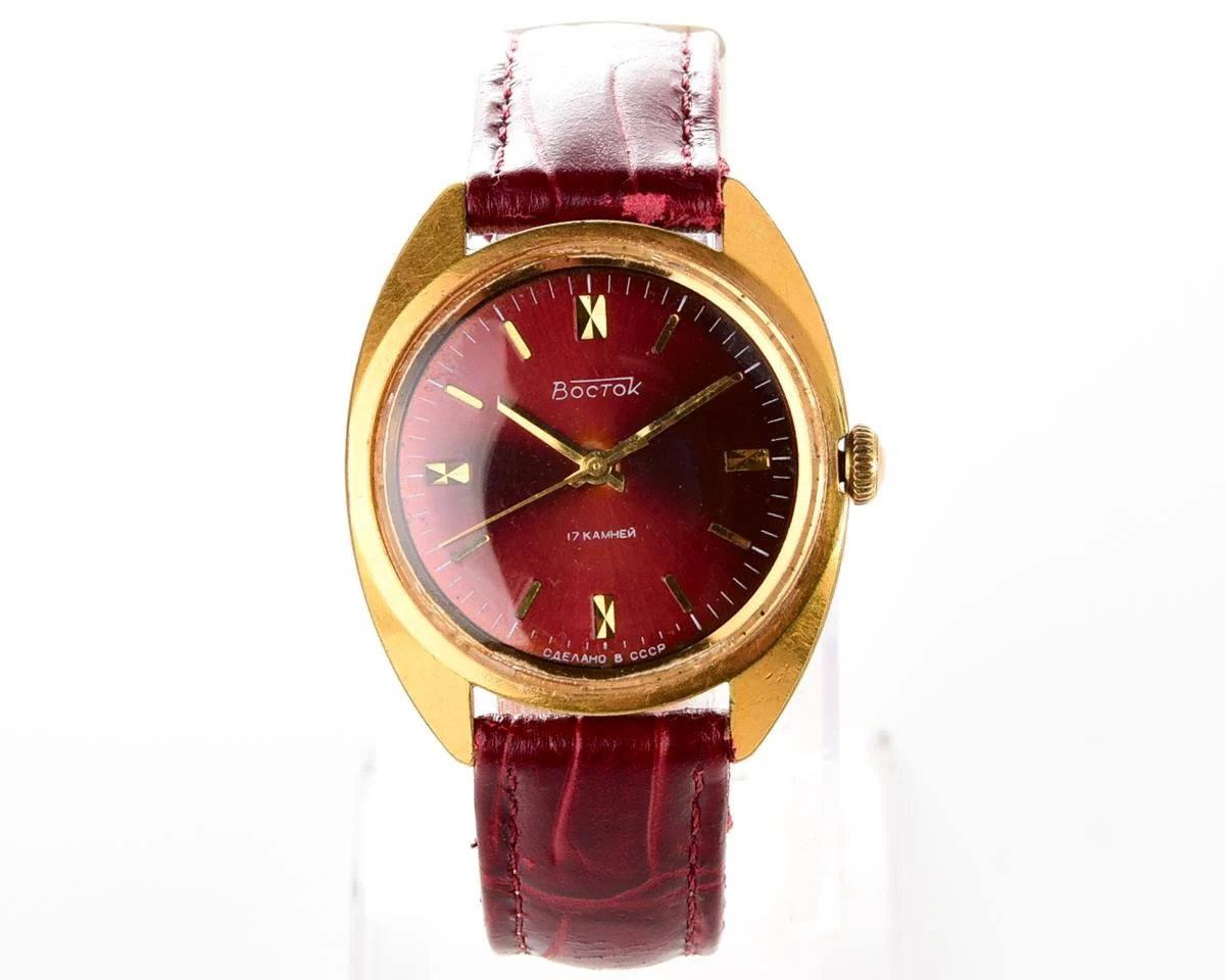 Soviet Wostok (Vostok) mechanical gold-plated watch
