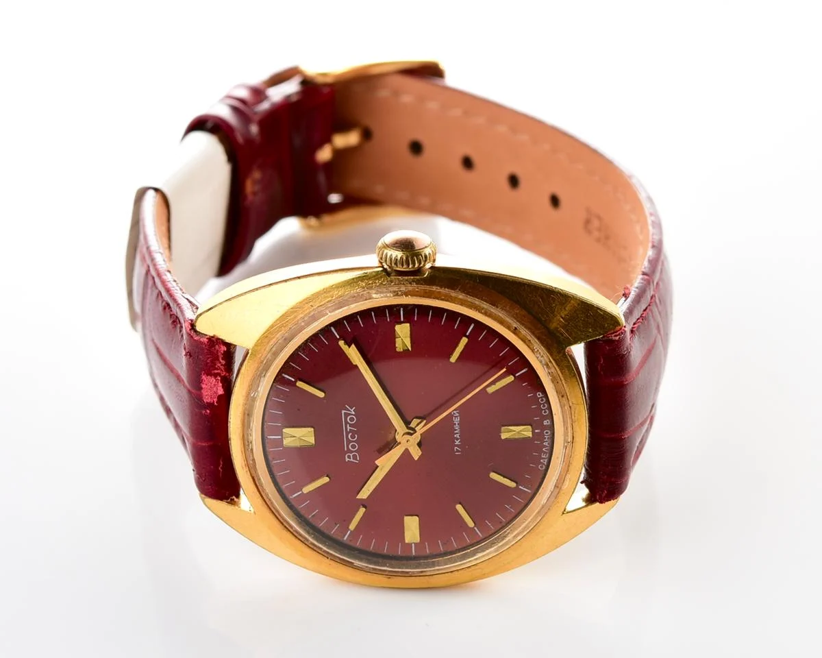 Soviet Wostok (Vostok) mechanical gold-plated watch