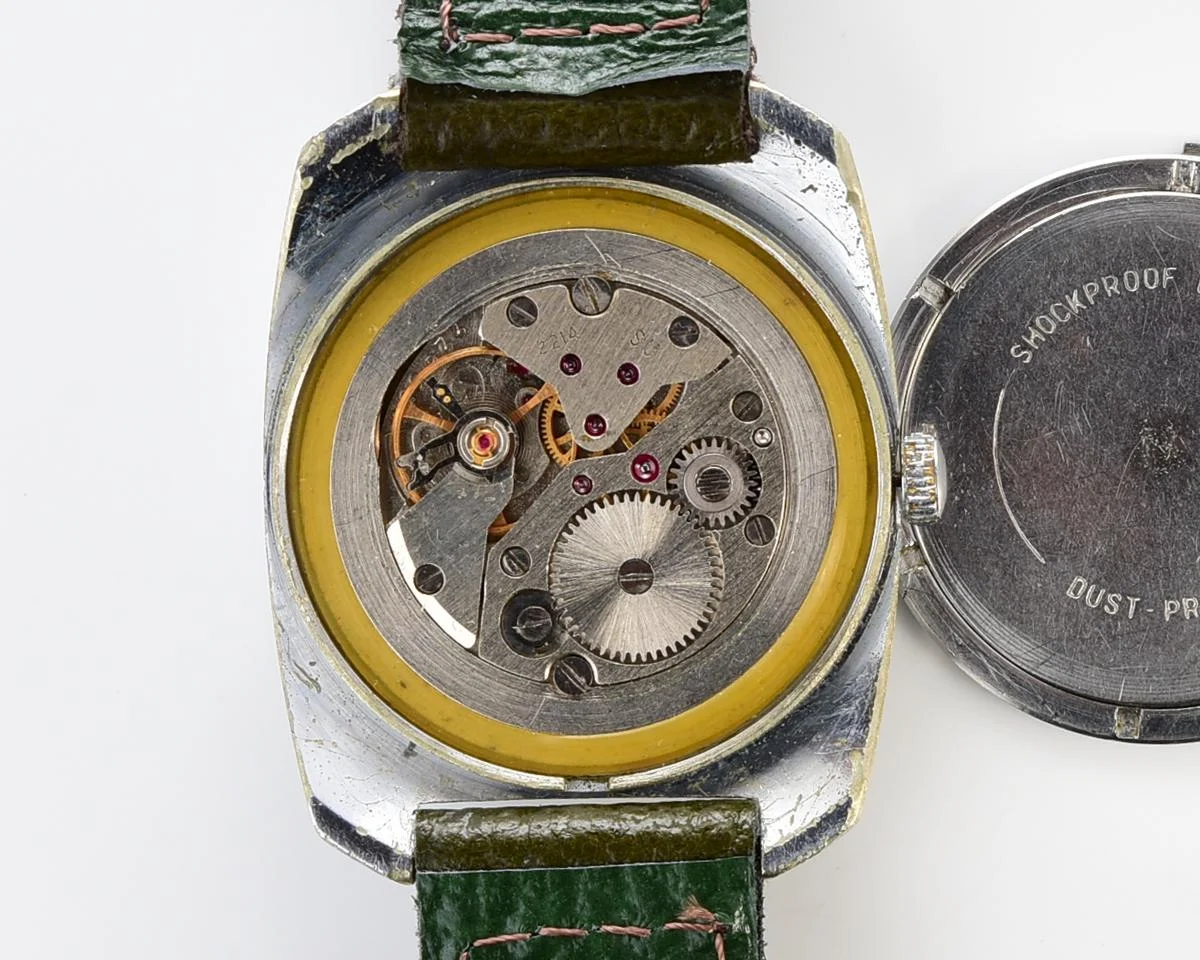 Export Wostok (Vostok) mechanical watch with beautiful textured teal dial