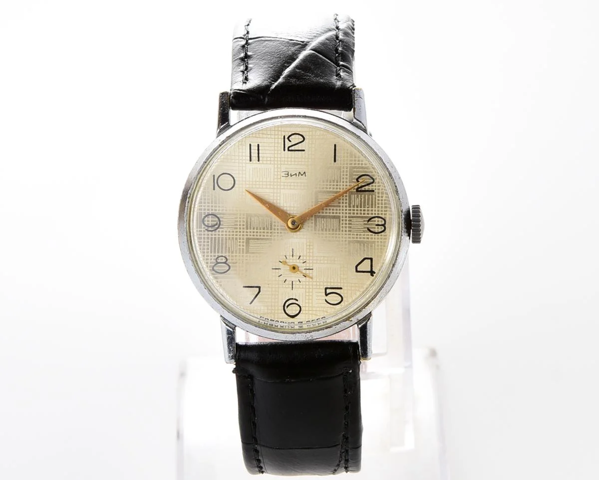 ZiM Soviet mechanical watch with unusual dial