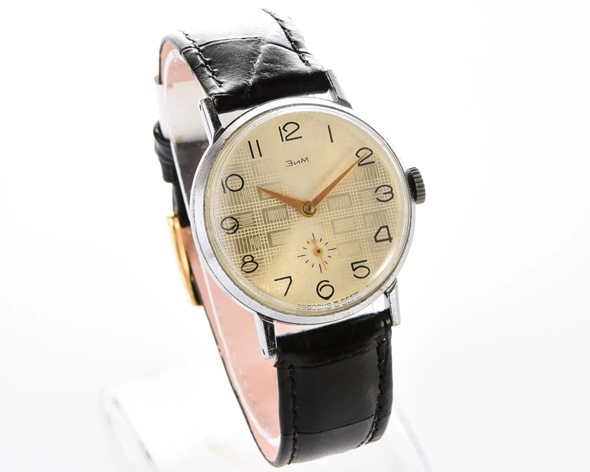 ZiM Soviet mechanical watch with unusual dial