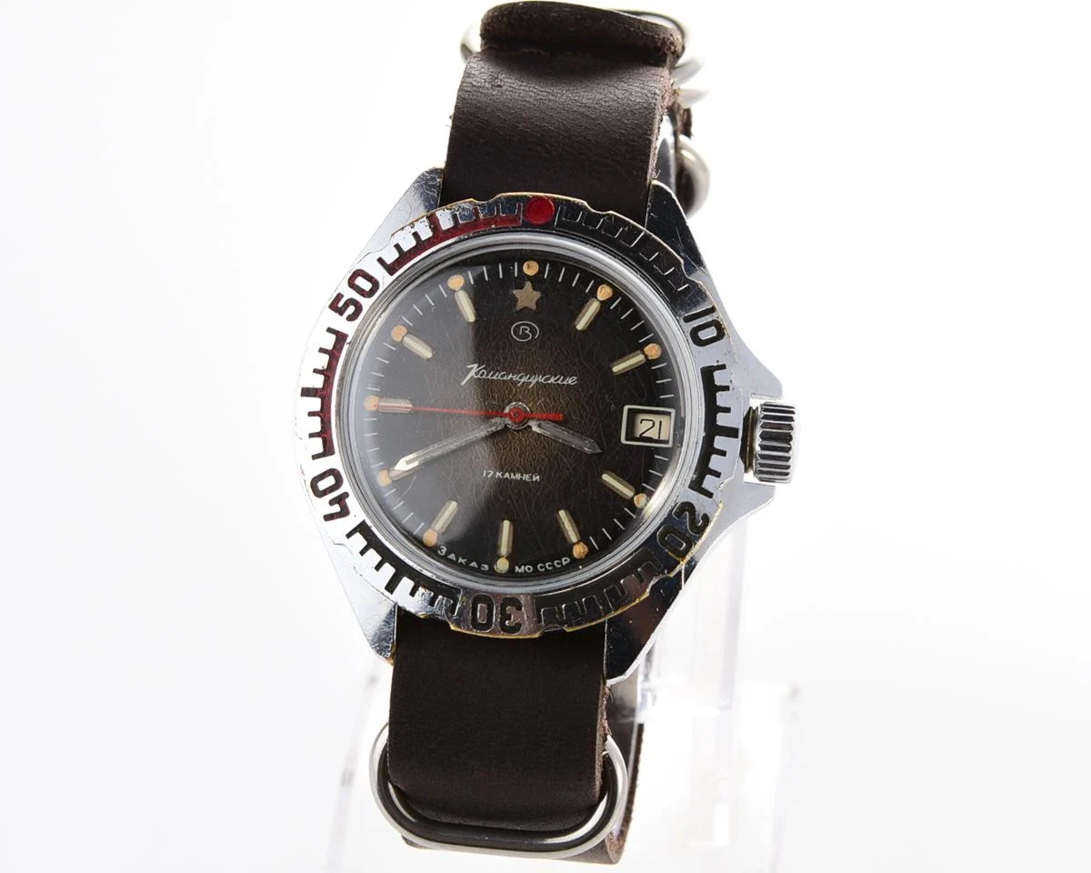 Vostok Komandirskie "Zakaz MO CCCP" limited series watch - rare duo-tone dial!