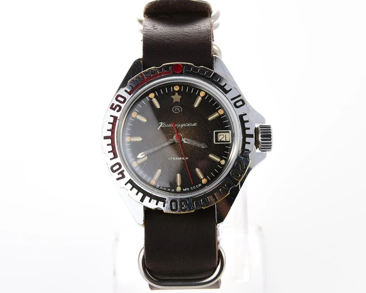 Vostok Komandirskie "Zakaz MO CCCP" limited series watch - rare duo-tone dial!