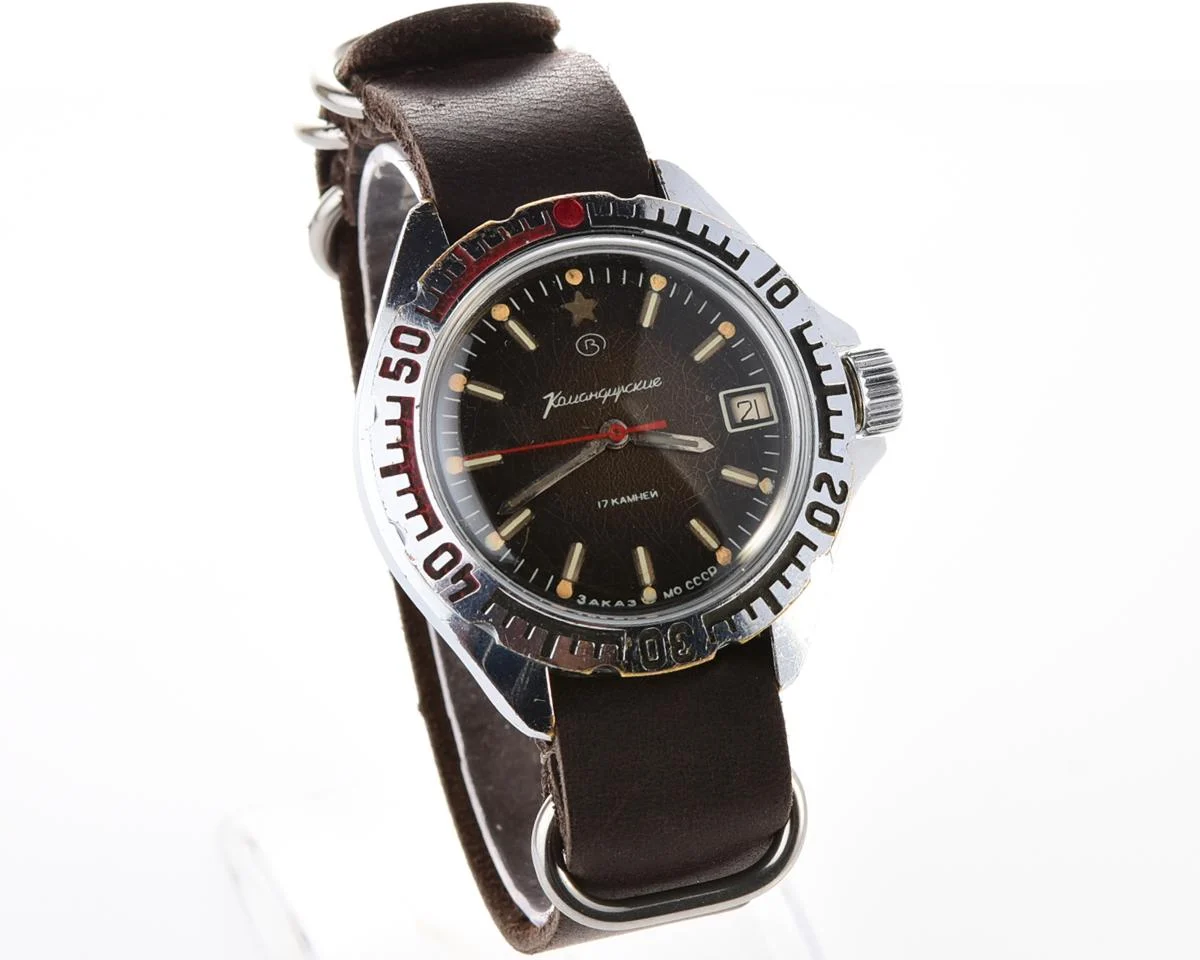 Vostok Komandirskie "Zakaz MO CCCP" limited series watch - rare duo-tone dial!