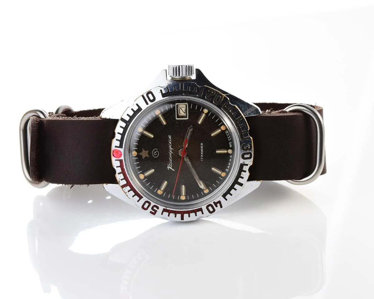 Vostok Komandirskie "Zakaz MO CCCP" limited series watch - rare duo-tone dial!